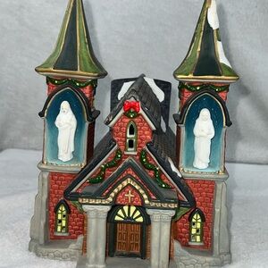 Dickens Collectibles Victorian Series Porcelain Hand Painted Church